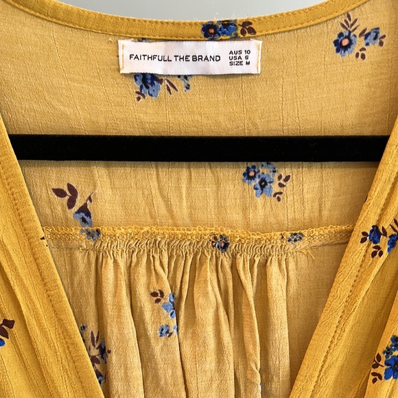 Faithfull The Brand Summer Midi Dress, size 6 - Picture 2 of 6